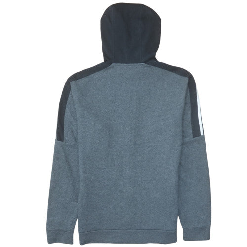 Adidas Men's Grey Full Zip Hoodie Size S Sports Fleece Jacket