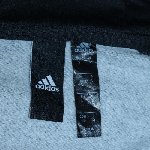 Adidas Men's Grey Full Zip Hoodie Size S Sports Fleece Jacket