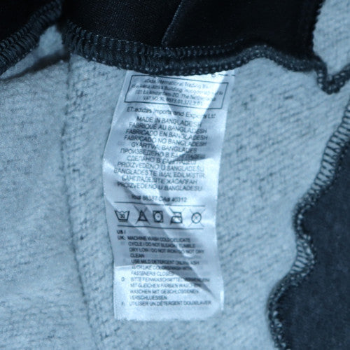 Adidas Men's Grey Full Zip Hoodie Size S Sports Fleece Jacket