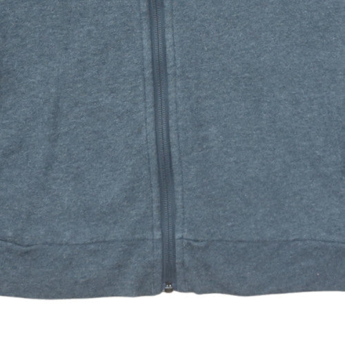 Adidas Men's Grey Full Zip Hoodie Size S Sports Fleece Jacket