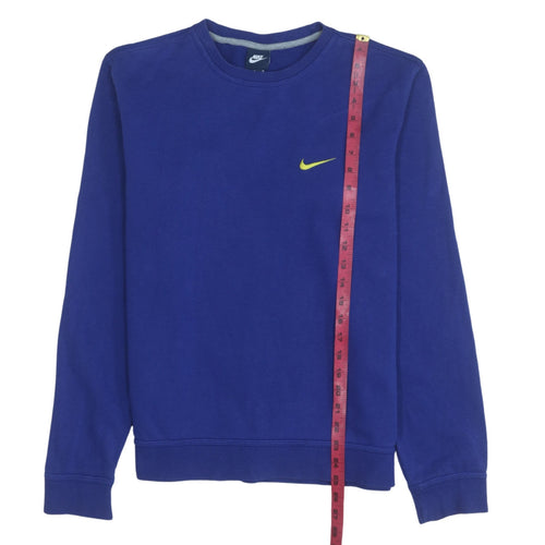 Nike Men's Blue Crew Neck Logo Pullover Sweatshirt Size M