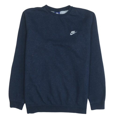 Nike Men's Blue Large Crew Neck Pullover Sweatshirt