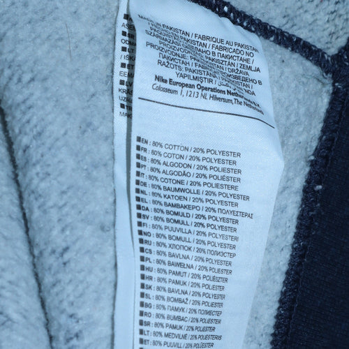 Nike Men's Blue Large Crew Neck Pullover Sweatshirt
