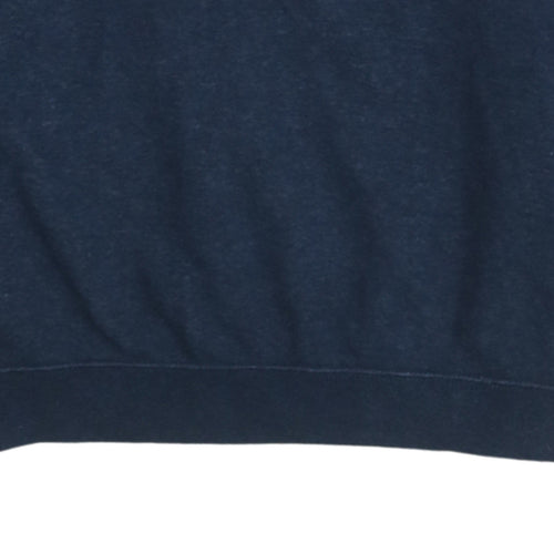 Nike Men's Blue Large Crew Neck Pullover Sweatshirt