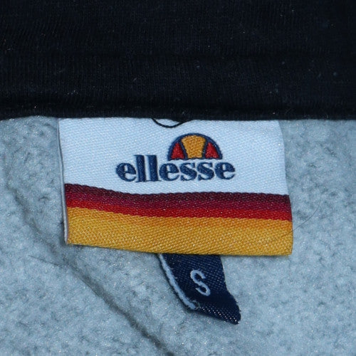 Ellesse Men's Grey Pullover Hoodie Size S Graphic Logo Fleece