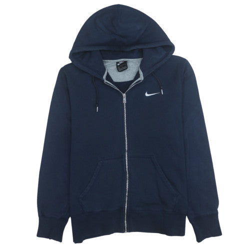 Nike Men's Blue Full Zip Fleece Hoodie Sweatshirt L