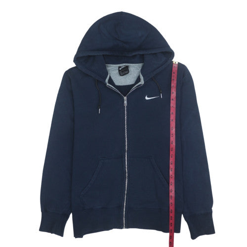 Nike Men's Blue Full Zip Fleece Hoodie Sweatshirt L