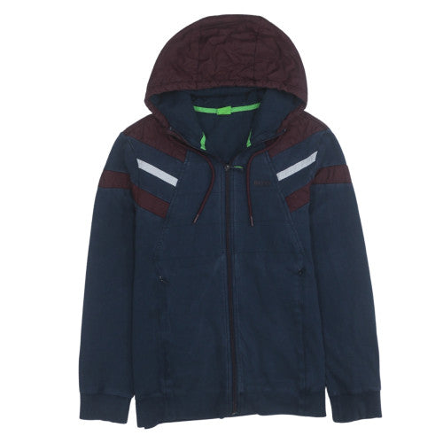 Hugo Boss Men’s Blue Full Zip Hoodie Regular Fit Size M