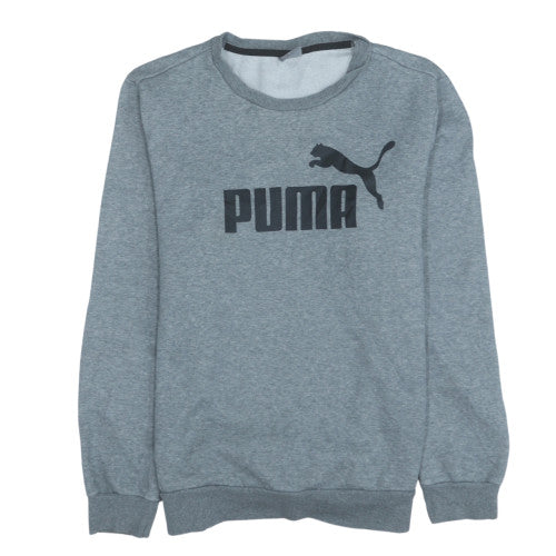 Puma Men's Grey Crew Neck Pullover Sweatshirt Size M