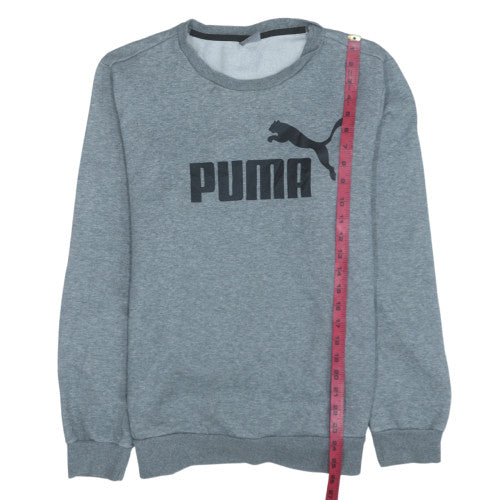 Puma Men's Grey Crew Neck Pullover Sweatshirt Size M