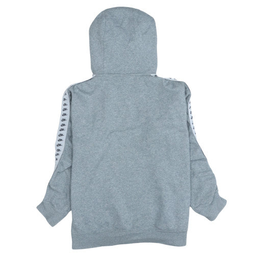 Nike Women’s Grey Pullover Hoodie Small Logo Print Sportswear