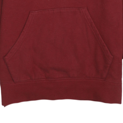 Champion Mens Red Small Pullover Hoodie with Logo Graphic