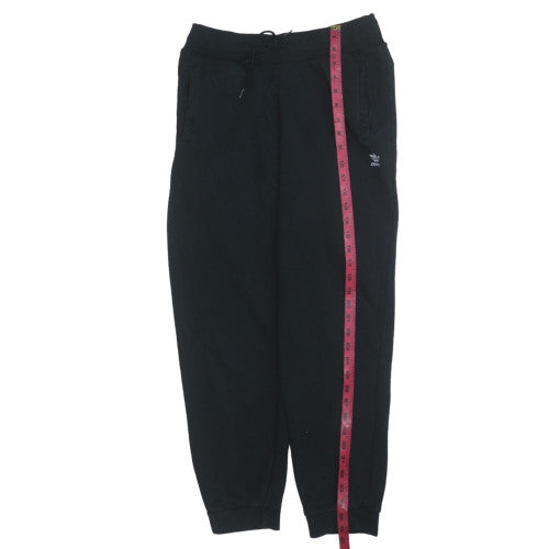 Adidas Womens Black Cotton Blend Jogger Sweatpants Size 18