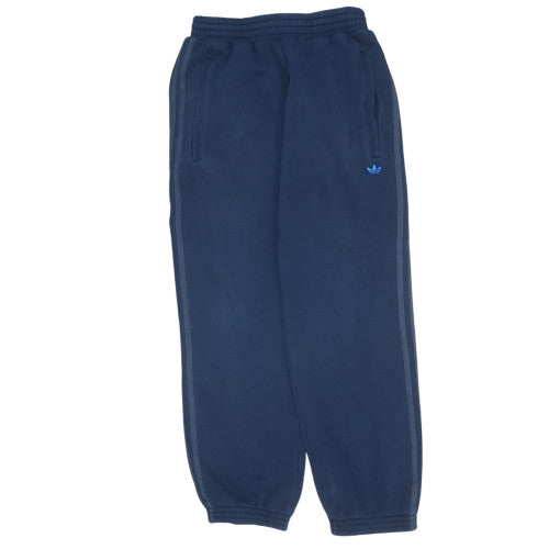 Adidas Men's Blue Sweatpants S Regular Fit Fleece Joggers