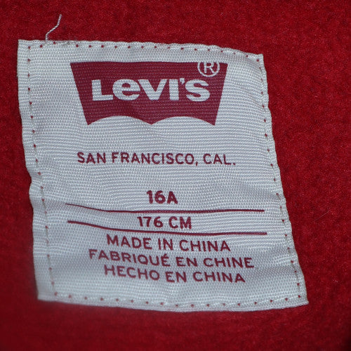Levi's Boys Red Graphic Logo Pullover Sweatshirt 16 Years