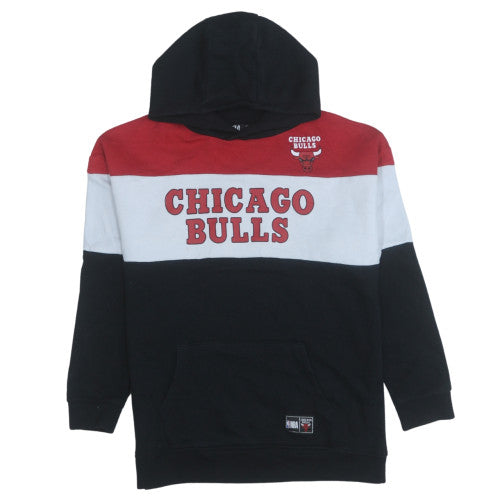 Primark NBA Boys Black Red Chicago Bulls Pullover Hoodie 12-13 Years