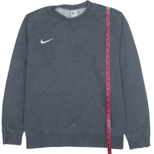 Nike Womens Grey Crew Neck Sweatshirt XL Cotton Blend Casual