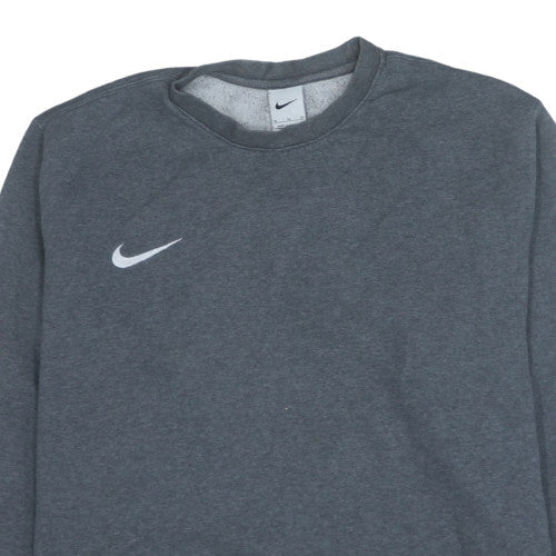 Nike Womens Grey Crew Neck Sweatshirt XL Cotton Blend Casual