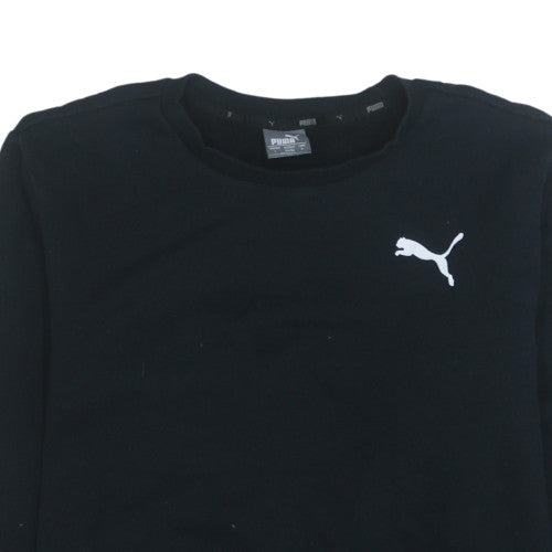 Puma Men’s Black Crew Neck Pullover Sweatshirt Size L