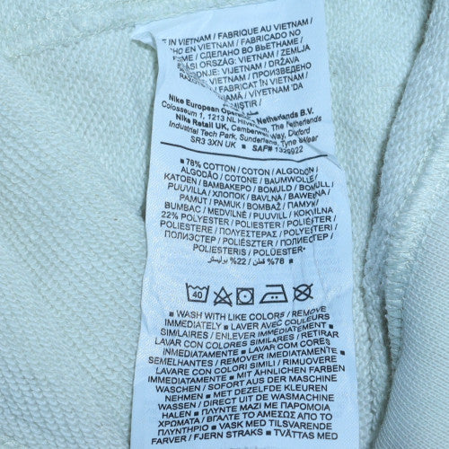 Nike Men's Ivory Crew Neck Pullover Sweatshirt M Regular Fit