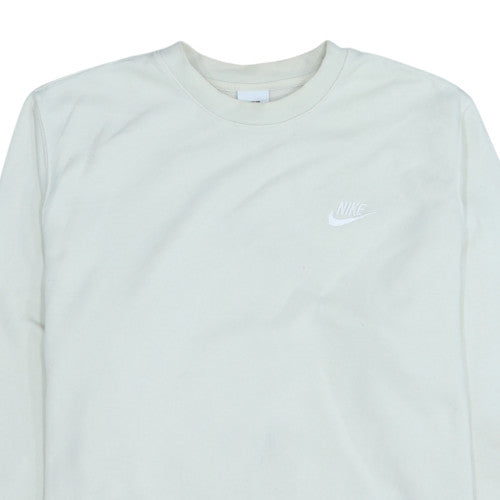 Nike Men's Ivory Crew Neck Pullover Sweatshirt M Regular Fit
