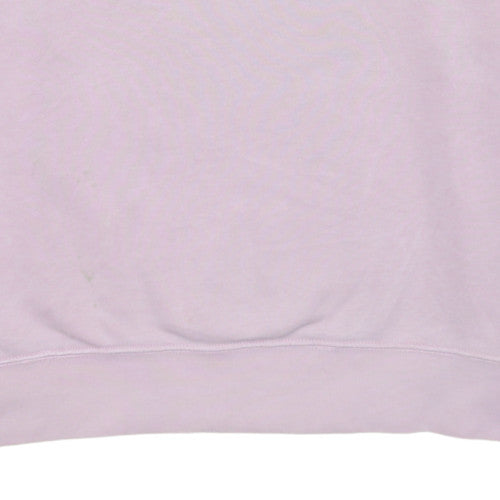 Nike Womens Pink Crew Neck Pullover Sweatshirt Size L Cotton Blend