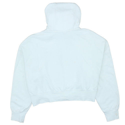 Nike Air Women White Full Zip Hoodie XL Cotton Blend