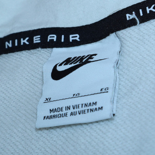 Nike Air Women White Full Zip Hoodie XL Cotton Blend