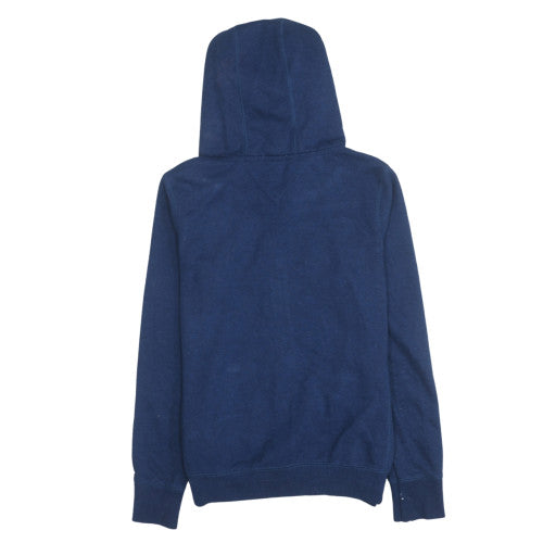 Hilfiger Denim Women's Blue Full Zip Hoodie with American Heart Print Size M