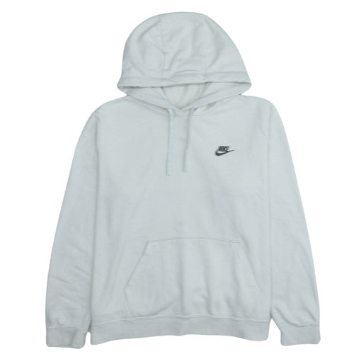 Nike Women White XL Pullover Hoodie with Logo Front Pocket