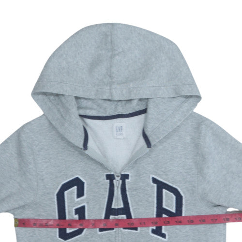 GAP Kids Boys Grey Full Zip Hoodie 12-13 Years, Hooded Sweatshirt