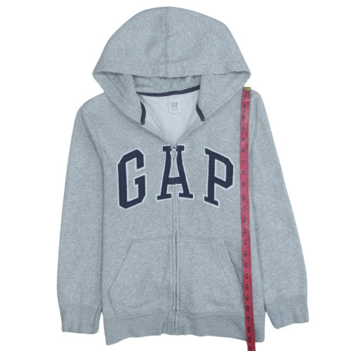 GAP Kids Boys Grey Full Zip Hoodie 12-13 Years, Hooded Sweatshirt