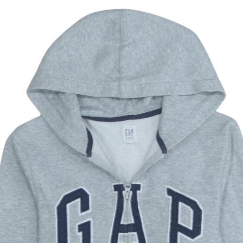 GAP Kids Boys Grey Full Zip Hoodie 12-13 Years, Hooded Sweatshirt