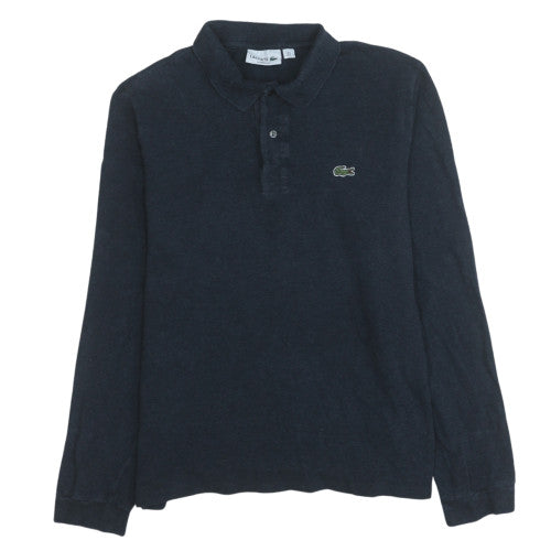 Lacoste Men's Black Long Sleeve Classic Fit Cotton Polo Shirt L