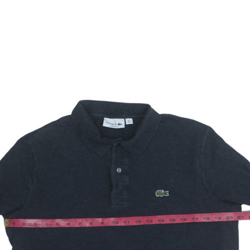 Lacoste Men's Black Long Sleeve Classic Fit Cotton Polo Shirt L