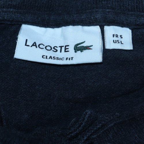 Lacoste Men's Black Long Sleeve Classic Fit Cotton Polo Shirt L