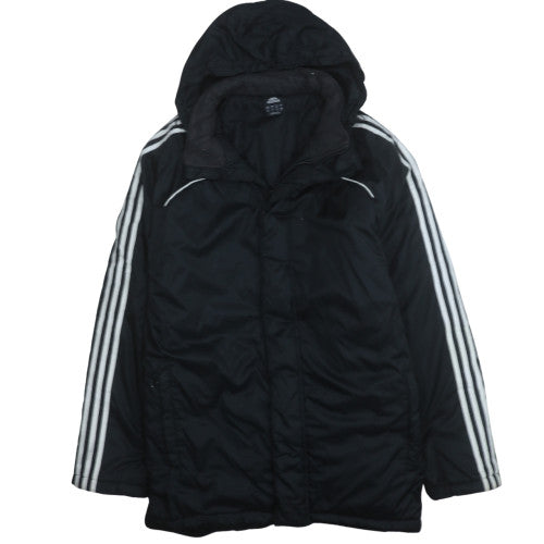 Adidas Men's Black Hooded Parka Jacket Size M 40in