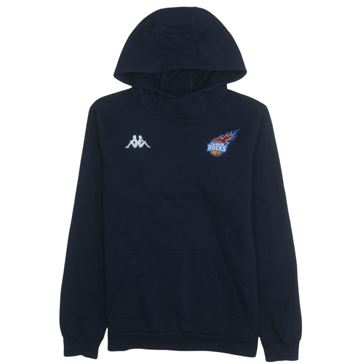 Kappa Mens Blue Pullover Hoodie Large Fleece Glasgow Rocks