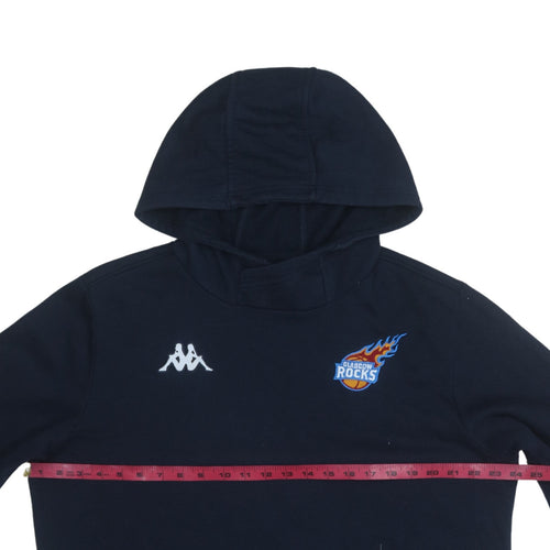 Kappa Mens Blue Pullover Hoodie Large Fleece Glasgow Rocks
