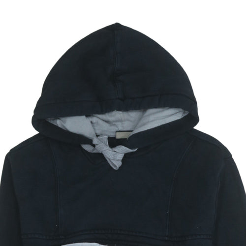 Napapijri Men Black Pullover Hoodie M Outdoor Cotton Blend