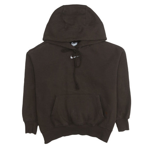 Nike Womens Brown Pullover Hoodie XS Cotton Blend Casual Sweatshirt