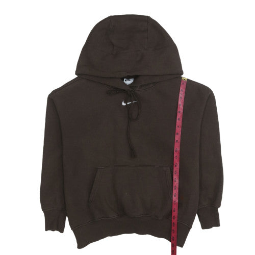 Nike Womens Brown Pullover Hoodie XS Cotton Blend Casual Sweatshirt