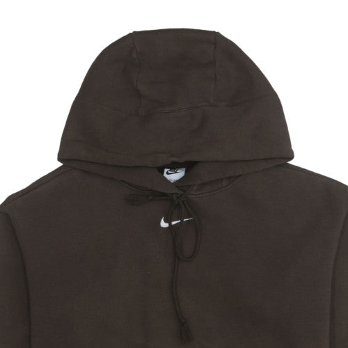 Nike Womens Brown Pullover Hoodie XS Cotton Blend Casual Sweatshirt