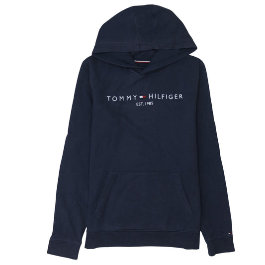 Tommy Hilfiger Men's Blue Logo Pullover Hoodie Size L