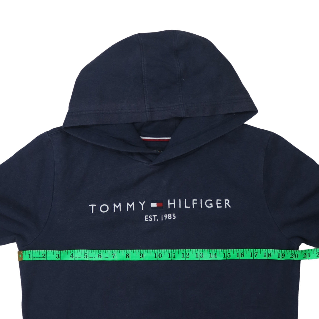 Tommy Hilfiger Men's Blue Logo Pullover Hoodie Size L