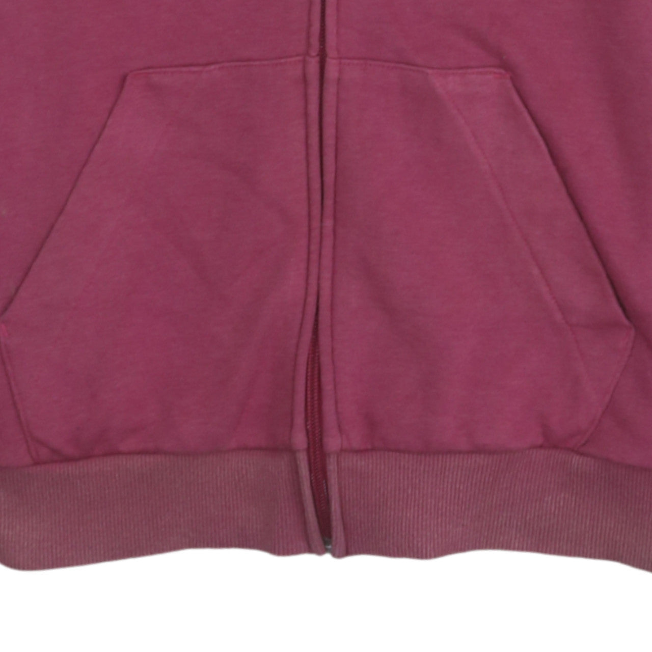 Adidas Women's Burgundy Full Zip Hoodie Size M 12-14 Casual Sportswear