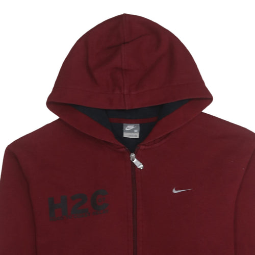 Nike Men's Red Full Zip Hoodie M Graphic Team Sportswear