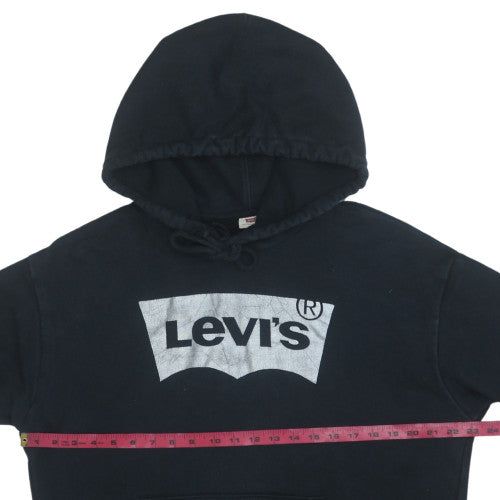 Levi's Women's Black L Pullover Hoodie with Logo Front