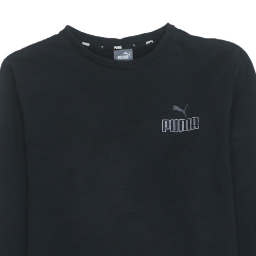Puma Men's Black Crew Neck Pullover Sweatshirt Size M