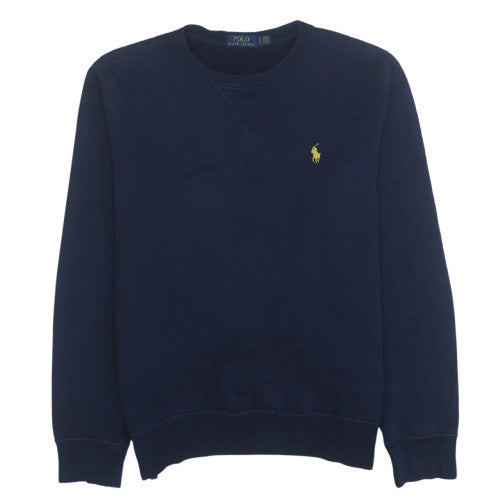 Ralph Lauren Men's Blue Small Pullover Logo Sweatshirt